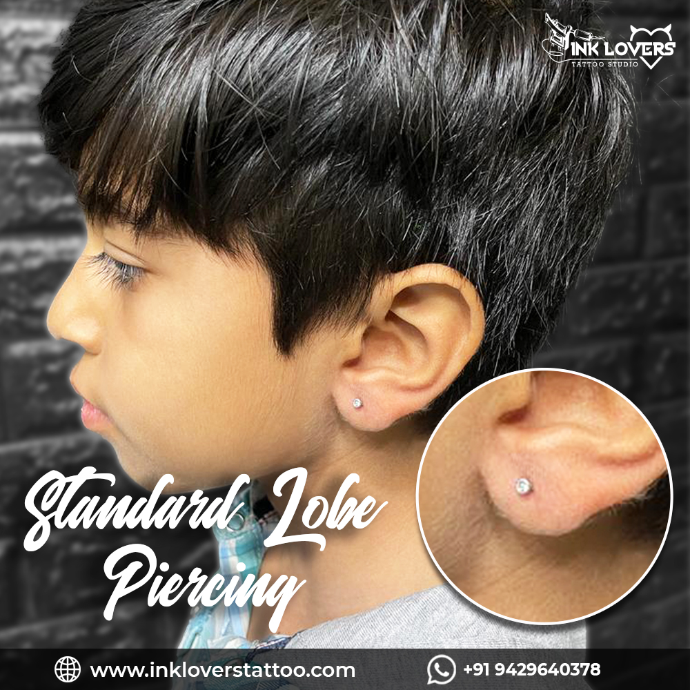 279-Standard lobe piercing